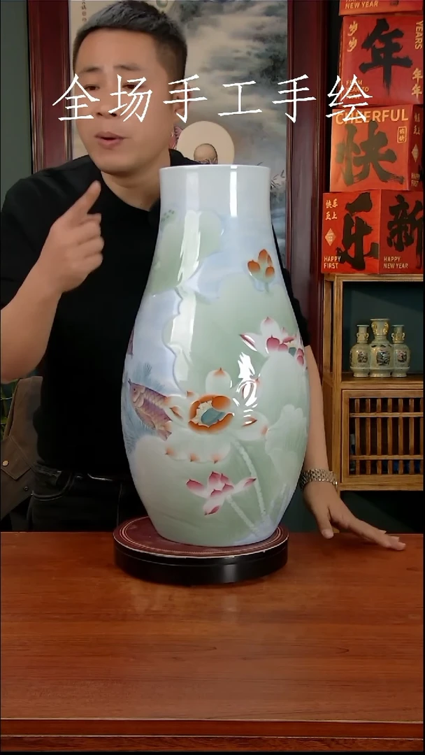 【闪购商品】摆件景德镇高端陶瓷摆件瓶1