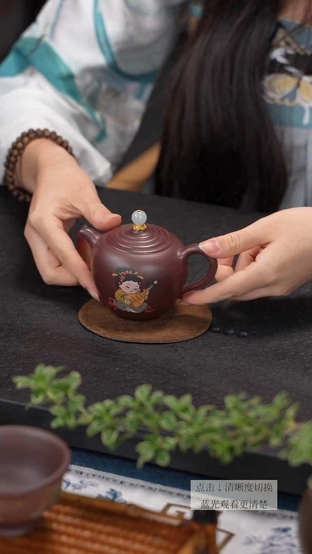茶壶紫砂紫泥小富婆西施壶嵇芳老师手作