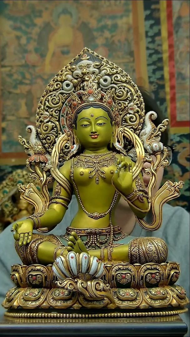 铜像造像收藏铜像造像收藏绿度母