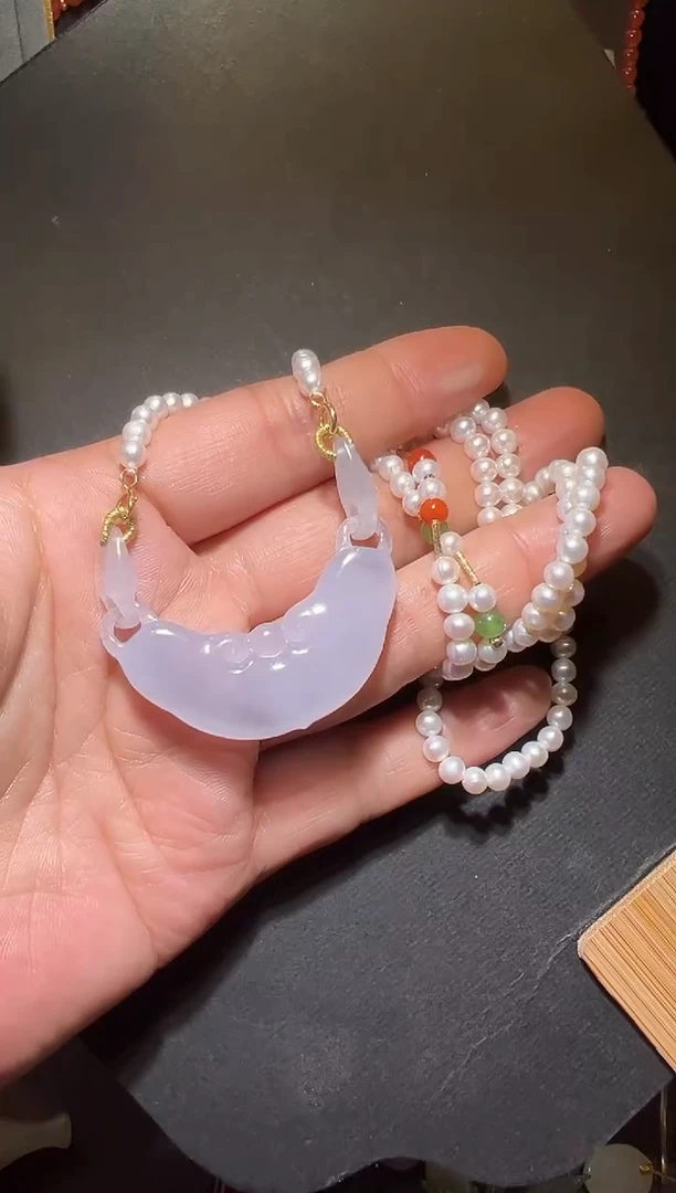 颈饰未镶嵌翡翠翡翠玉皇吊坠一套