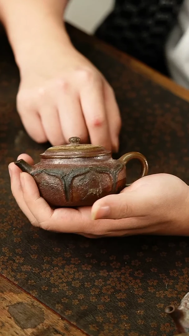 茶杯紫砂@*己43号紫砂柴烧