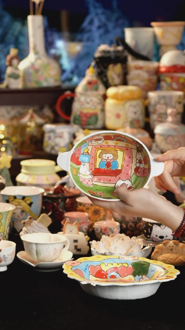 其他陶景德镇釉下彩手绘设计师款陶瓷