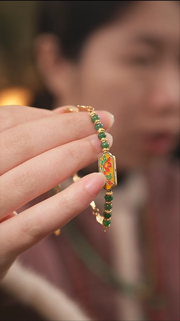 未镶嵌手链翡翠翡翠玉珠手链