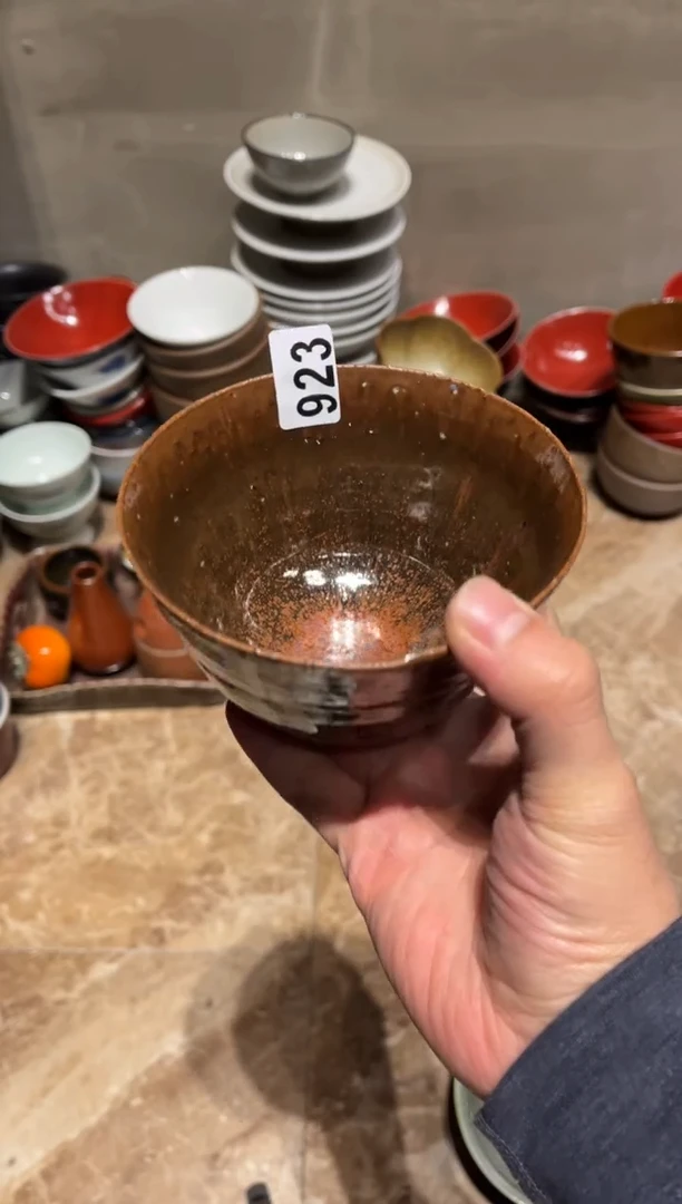 【闪购商品】瓷片923粗陶铁锈红饭碗1个