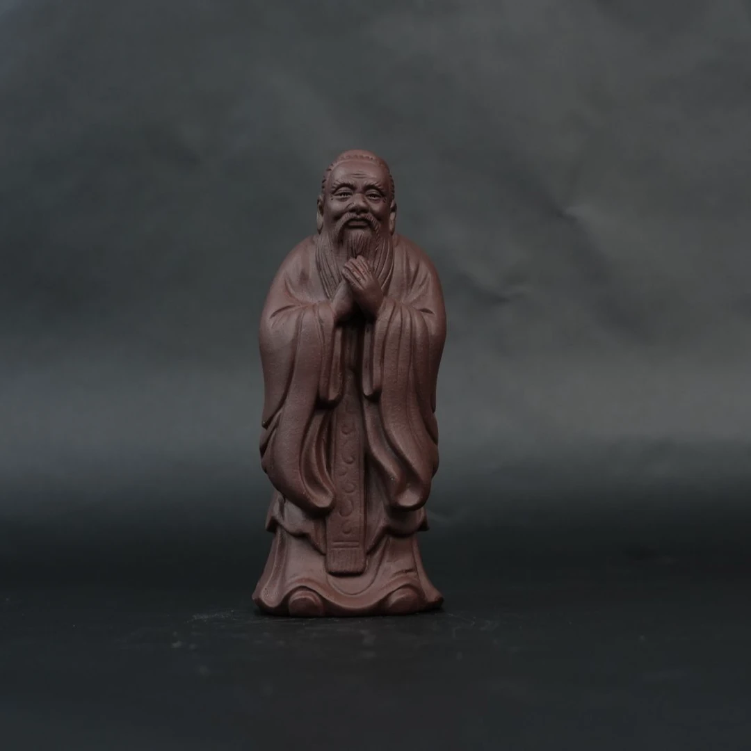 宜兴紫砂 紫 孔夫子