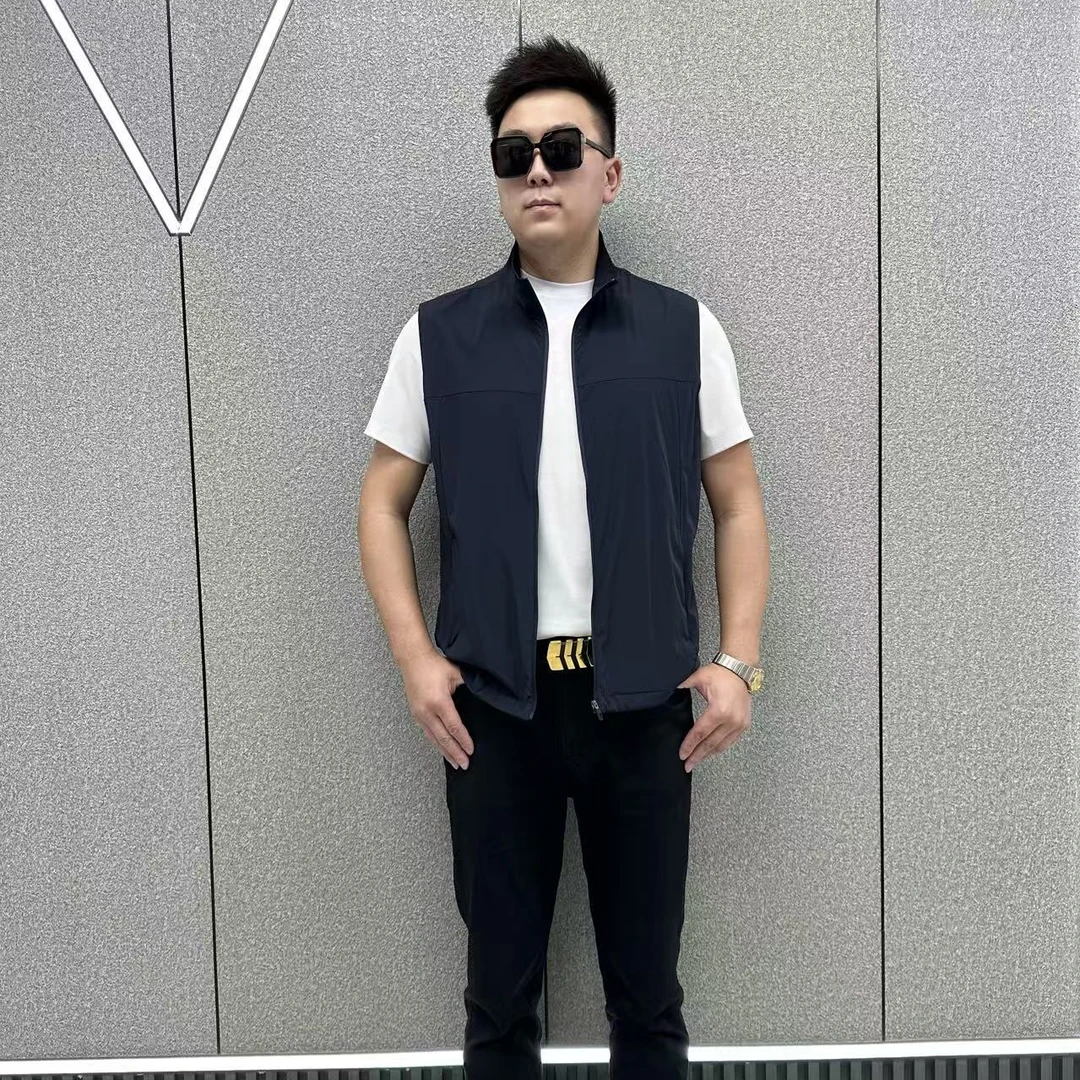 富玺欧货男装2025年春季新款时尚潮流休闲百搭男士马甲240323