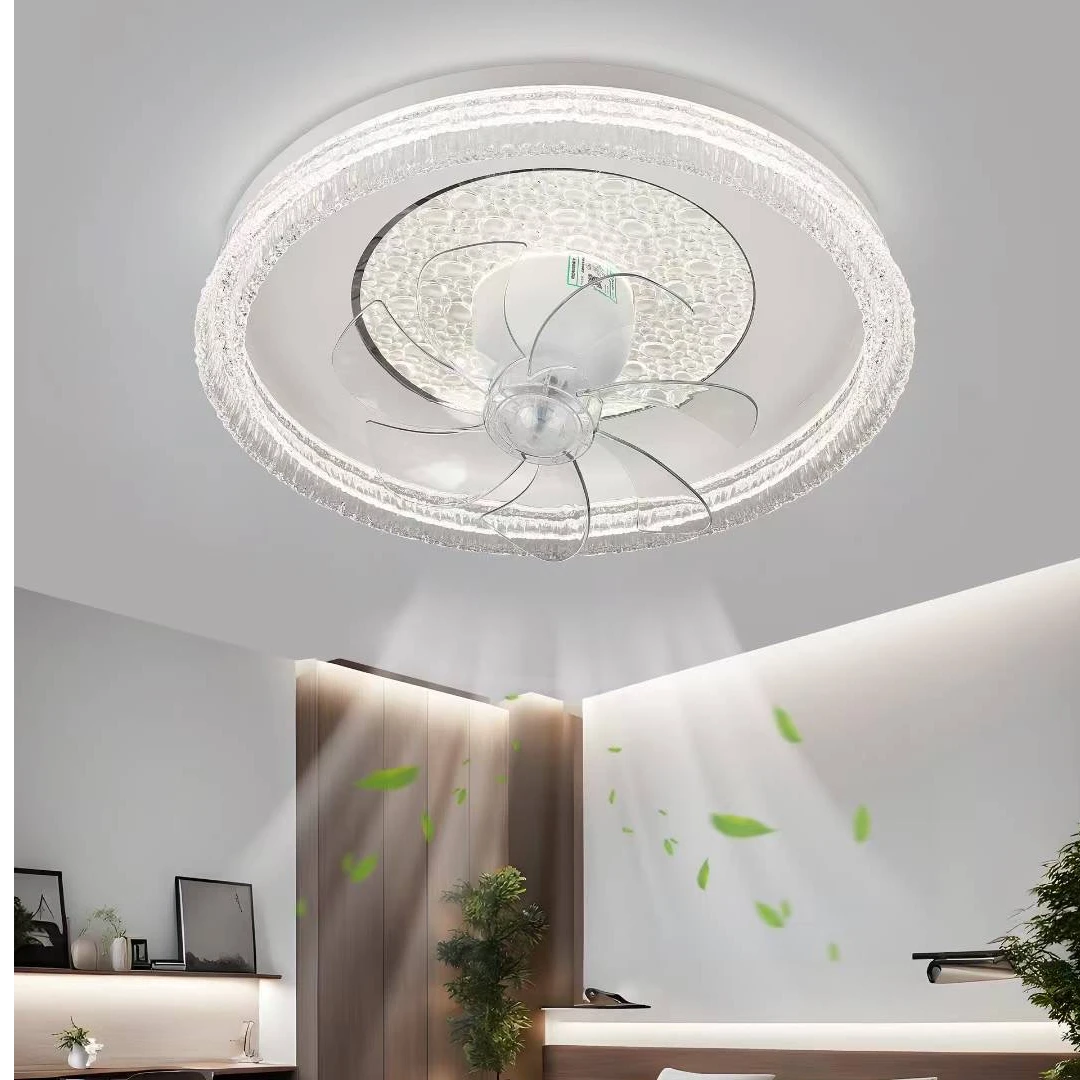 全光谱高端吸顶风扇灯大风力摇头静音卧室餐厅主卧次卧儿童房灯具