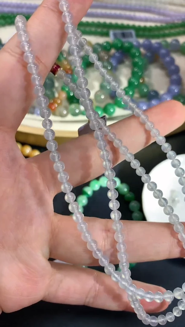 【闪购商品】翡翠手链未镶嵌A118珠链|6800