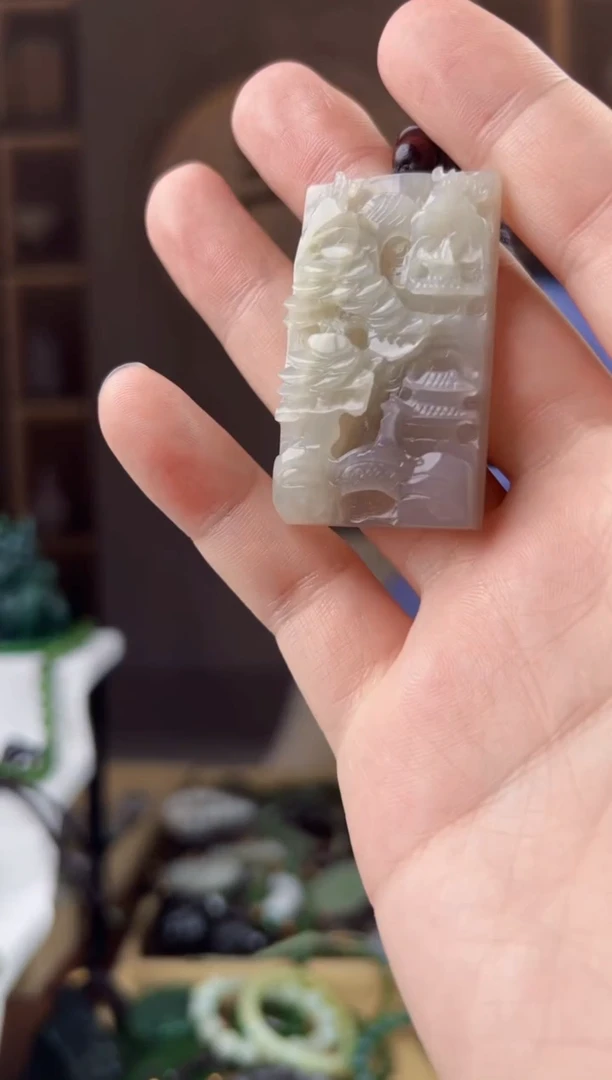 颈饰未镶嵌和田玉拍一发一，多样性发货