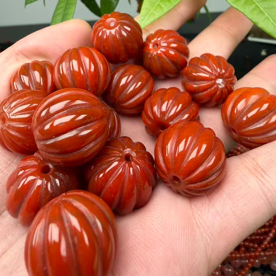 卡20mm瓜珠一颗火焰纹单珠配饰