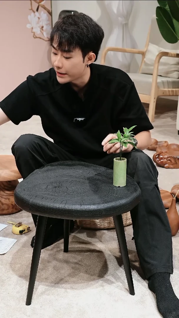 木香樟木炭烧茶几