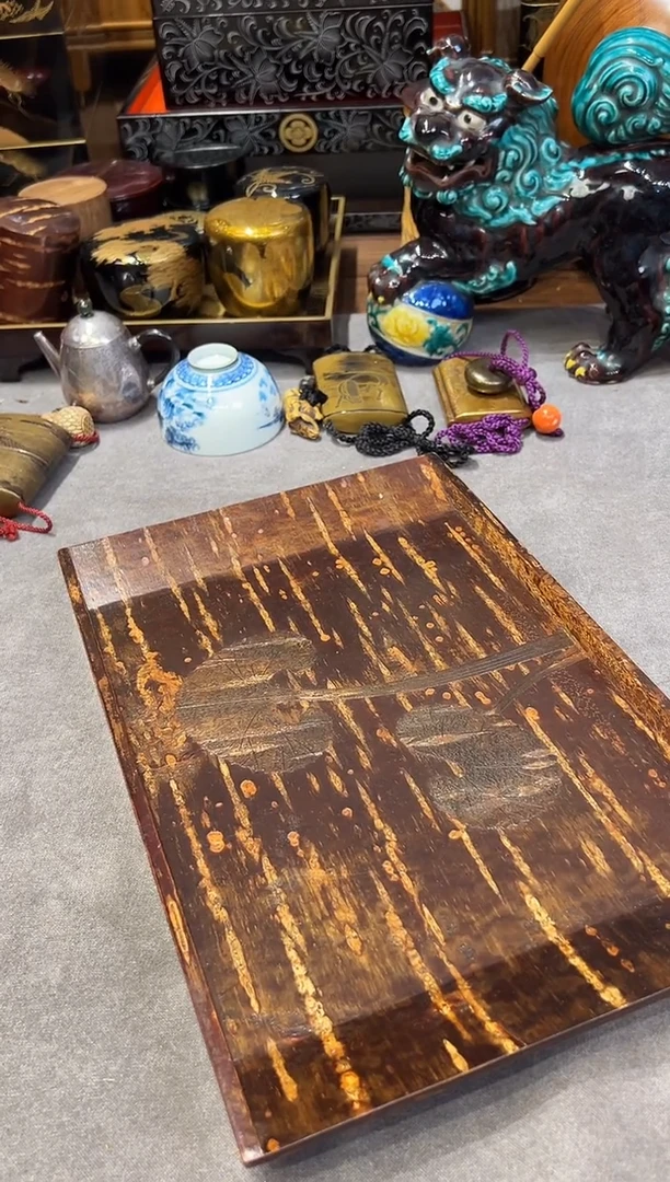 樱皮 茶盘  大漆漆器大漆漆器