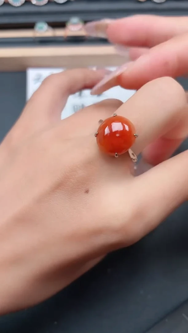 银S925镶嵌戒指翡翠1111111