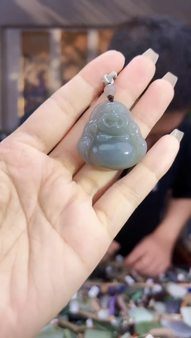 和田玉未镶嵌挂件拍一发一