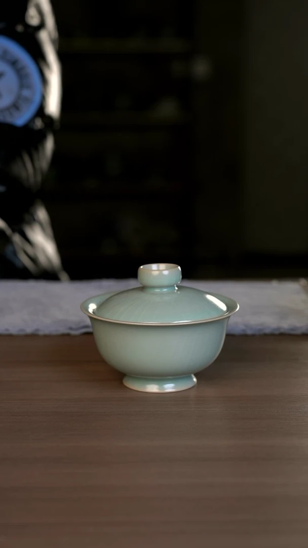 【闪购商品】杯仿古小乔盖碗一级开片