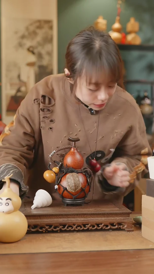 【闪购商品】235号精品天然大漆工艺防渗内胆酒葫芦~