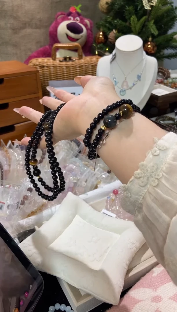 水晶手串未镶嵌孤品捡漏均匀瑕疵介意勿拍