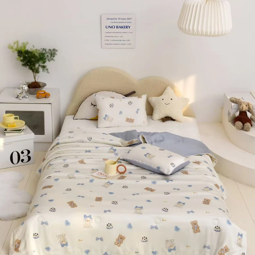 POCKET PIG/布袋猪【蓝莓蛋糕】忆时光天丝夏凉被#助眠好物