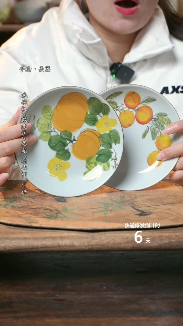 【闪购商品】碗2个景德镇高温瓷釉下瓷食品级6寸