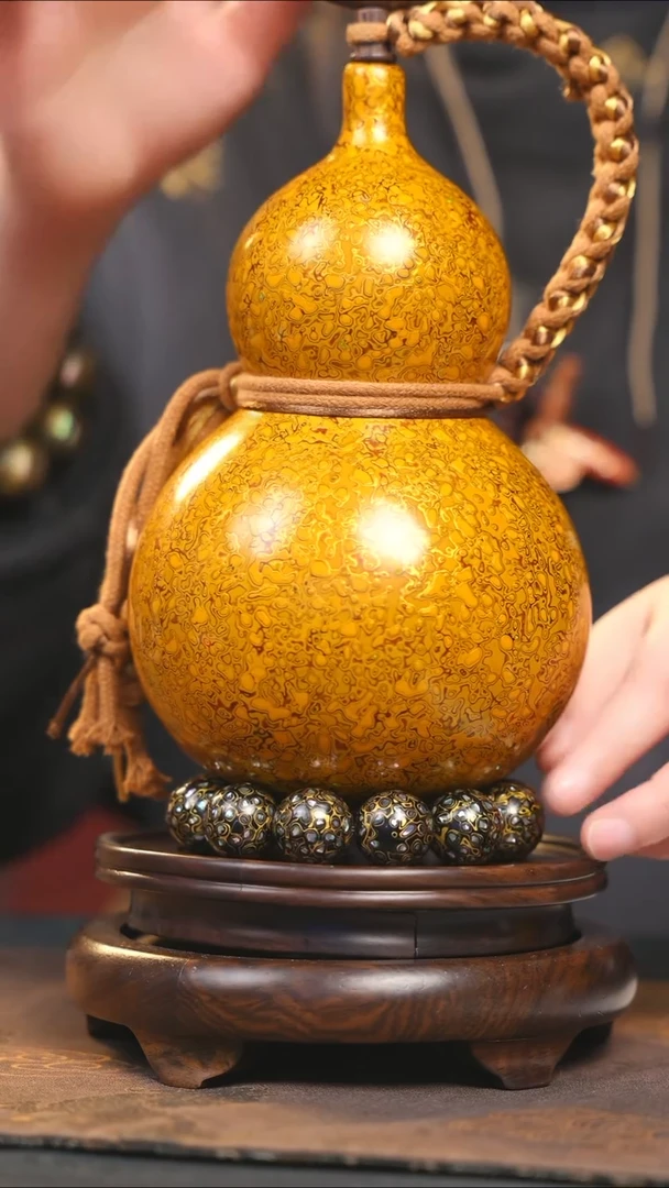 【闪购商品】YS225漆艺酒葫芦不包手串及旋转底座