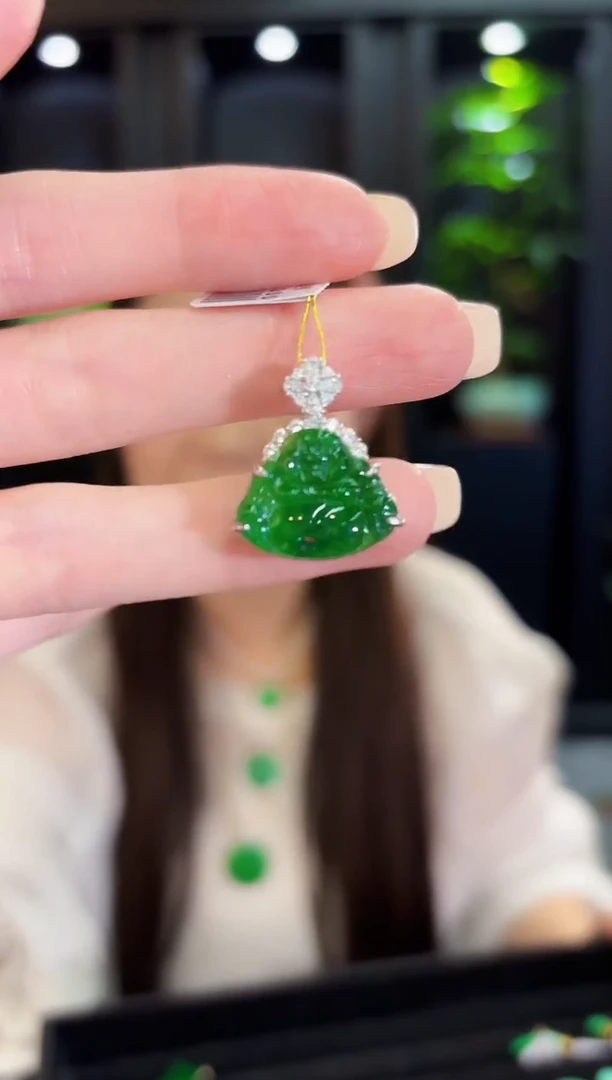 颈饰未镶嵌翡翠 缅料A货/支持复检/一件