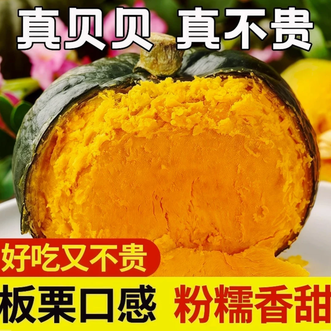 正宗贝贝南瓜板栗味宝宝辅食粉糯新鲜蔬菜批发整箱包邮