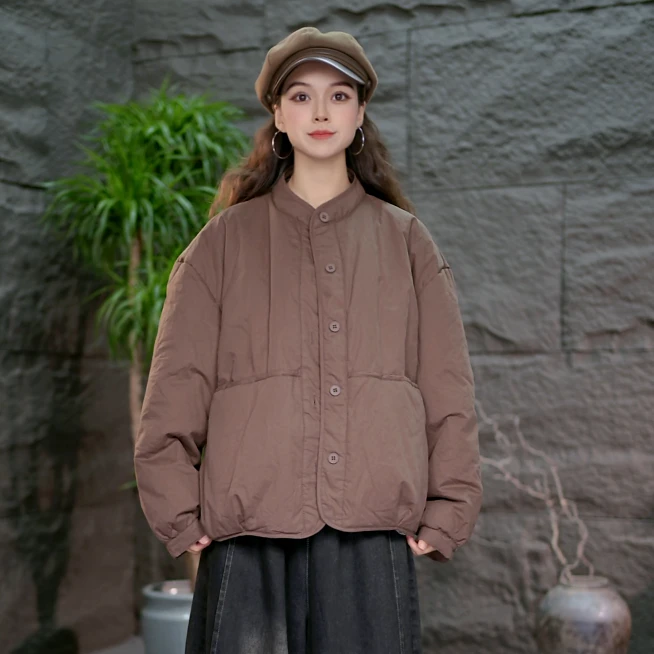 【加厚棉服】百搭冬季棉衣女大码宽松设计感保暖休闲外套