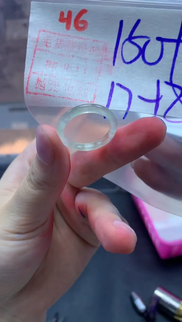 未镶嵌定制翡翠戒圈17-18#160毛货需精细抛光