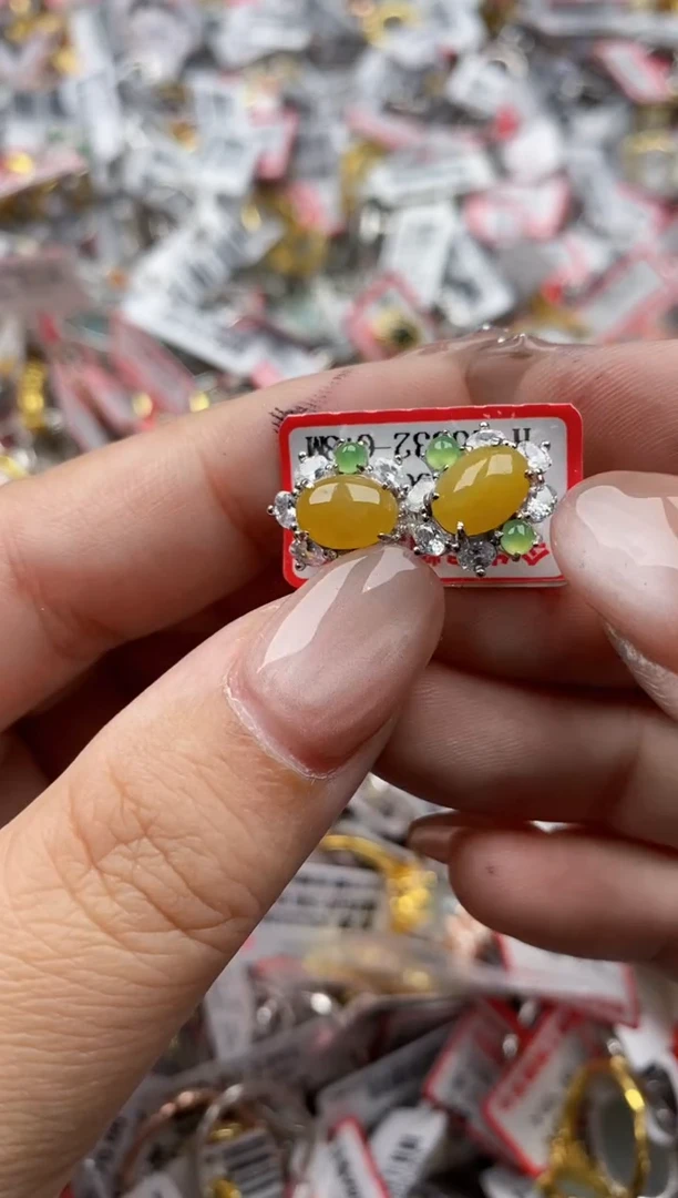 【闪购商品】翡翠戒指银S925镶嵌66666---4