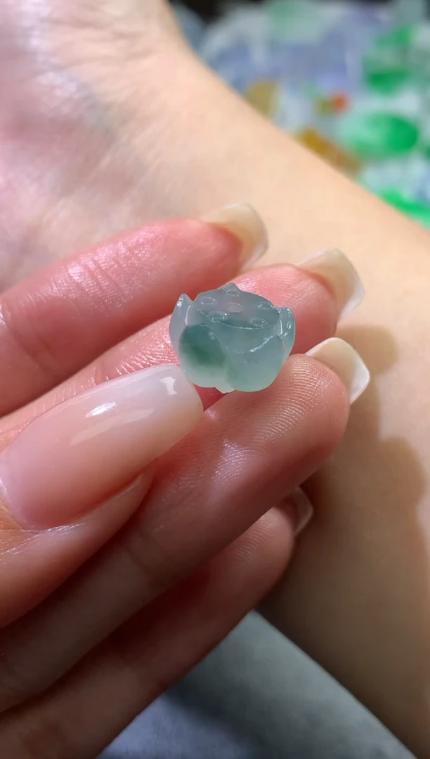 未镶嵌定制翡翠毛货 12-7.7