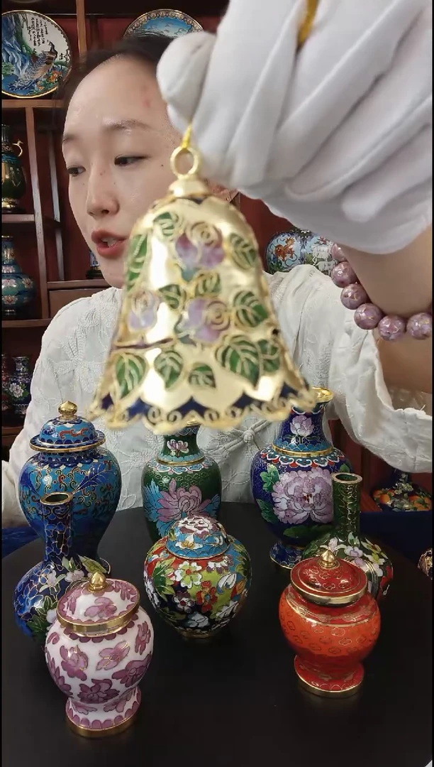 非遗景泰蓝 好运铃 2寸 铃铛一响 黄金万两