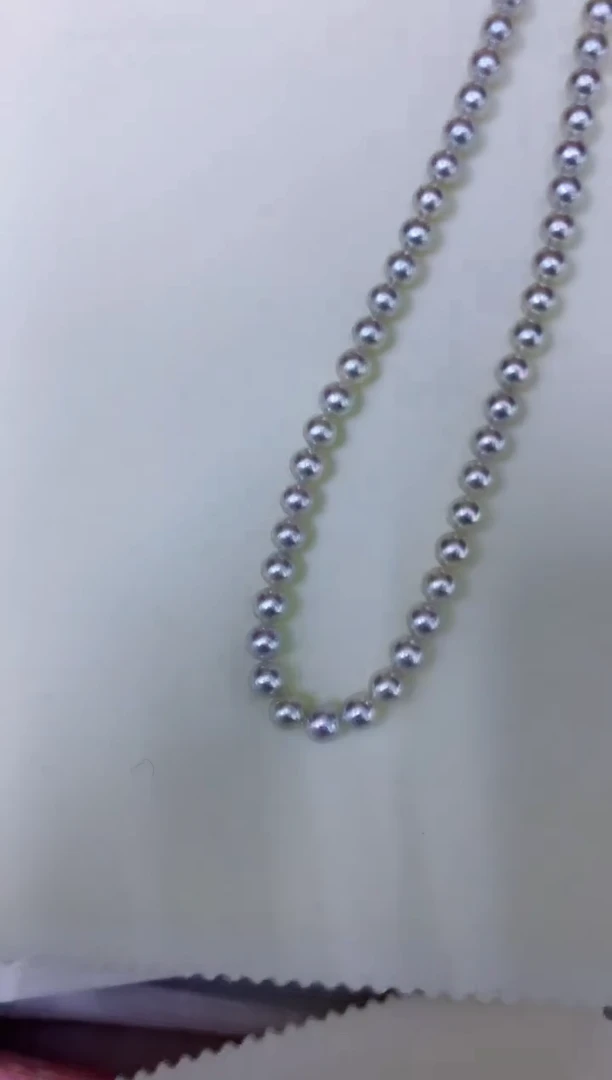 银S925镶嵌海水珍珠饰品5-5.5bluerose带大证