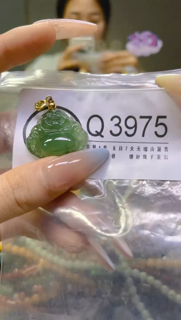 翡翠未镶嵌颈饰/Q/翡翠A货，一件也是批发价