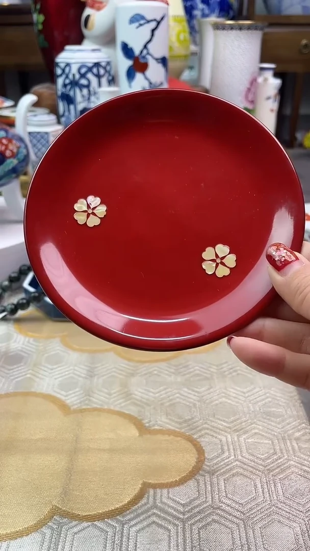 【闪购商品】盘日产实木螺钿壶承