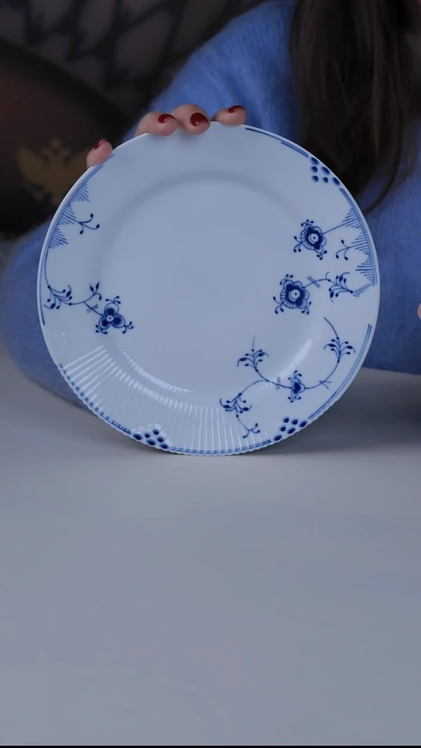 每天早上六点（21公分 蓝色 缤纷 盘 ）