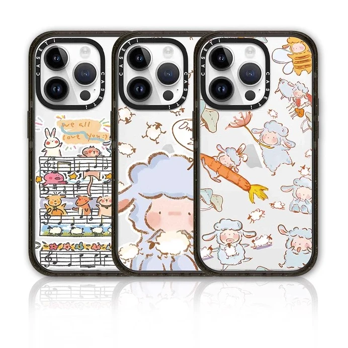 CASETi联名小羊波德莱尔16Pro镜面手机壳适用于iPhone15ProMax苹