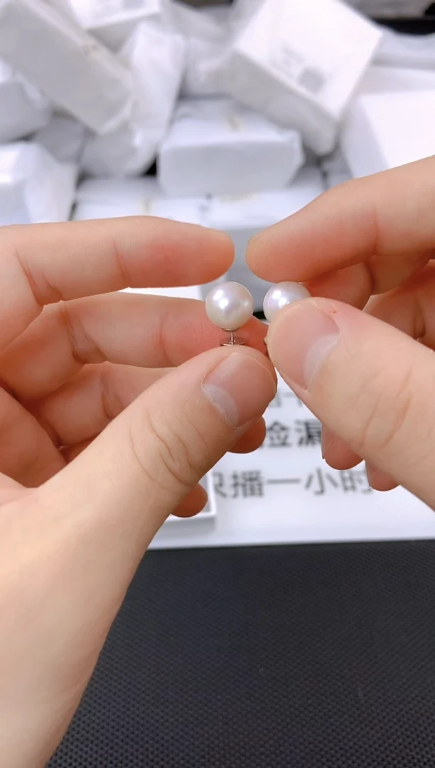未镶嵌耳饰淡水珍珠ed1017