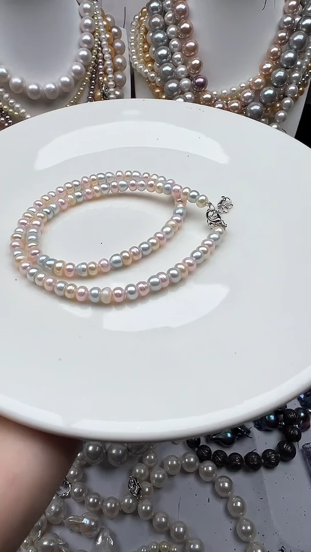 淡水珍珠未镶嵌颈饰1