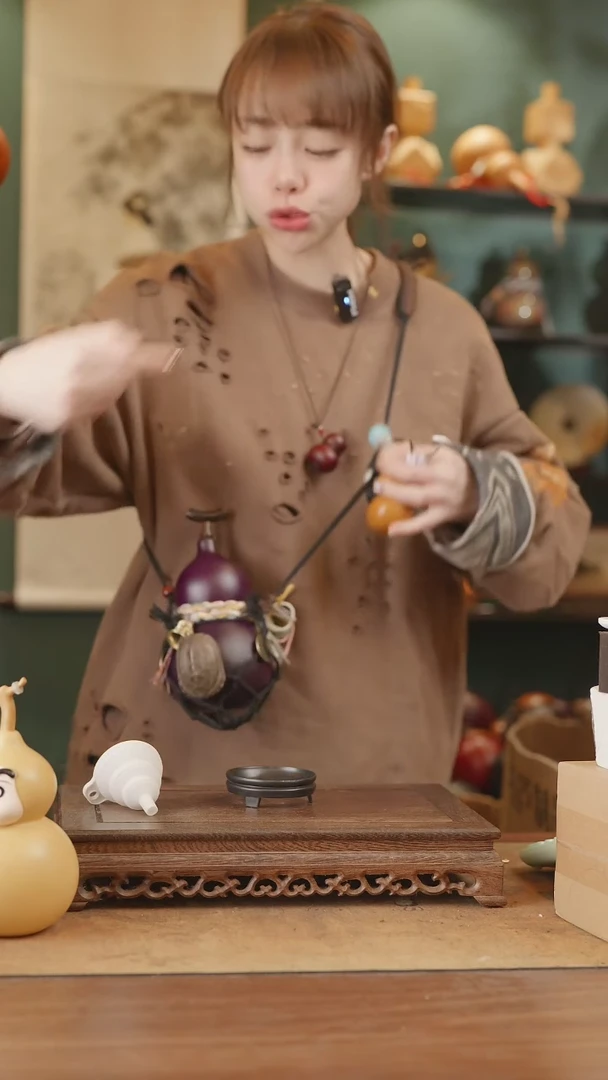 【闪购商品】11号精品天然大漆工艺防渗内胆酒葫芦~