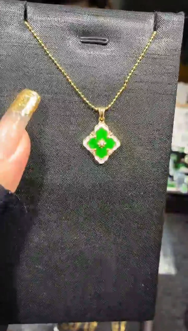 银S925镶嵌定制翡翠64定制翡翠-多样性发货（发其一）