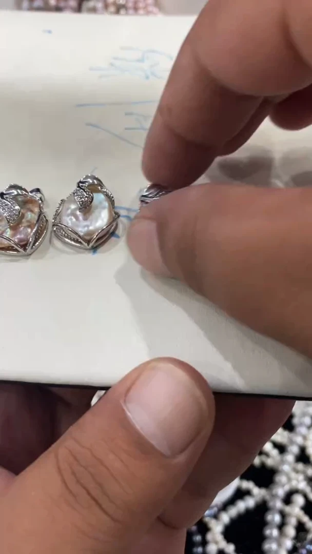 项链合金淡水珍珠1