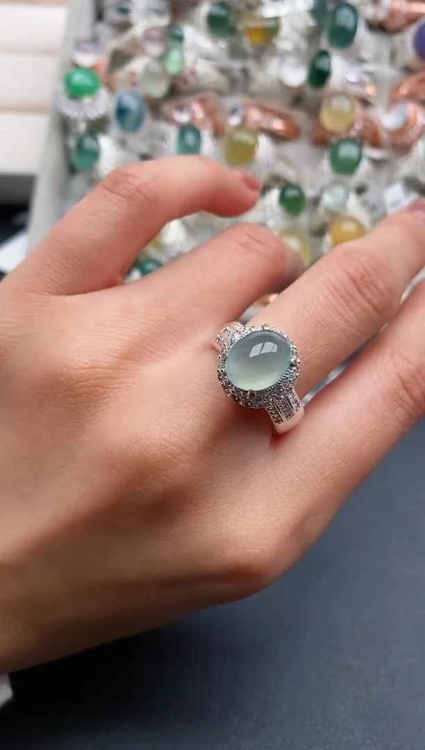 未镶嵌戒指翡翠88888888+2