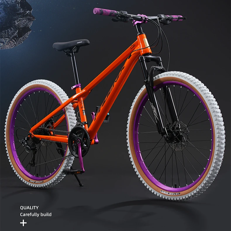 凤凰山地高碳钢超轻自行车变速越野单车男女青少年三刀轮代步成人