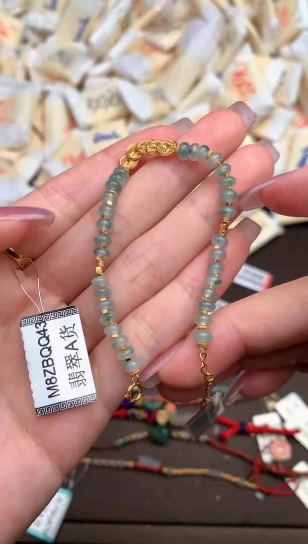 【闪购商品】翡翠手链银S925镶嵌—