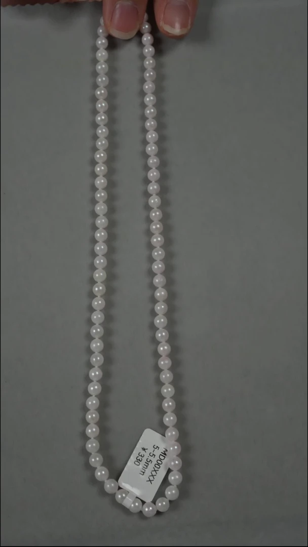 项链银S925镶嵌海水珍珠AK5-5.5mm