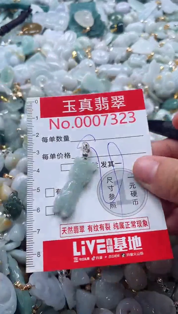 吊坠(不含链)未镶嵌翡翠7323