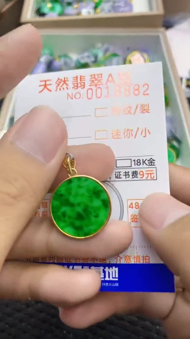 翡翠未镶嵌吊坠(不含链)1