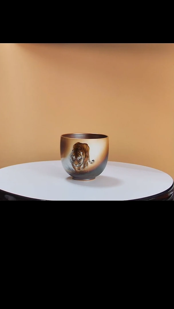 【闪购商品】柴烧工艺老虎主人杯