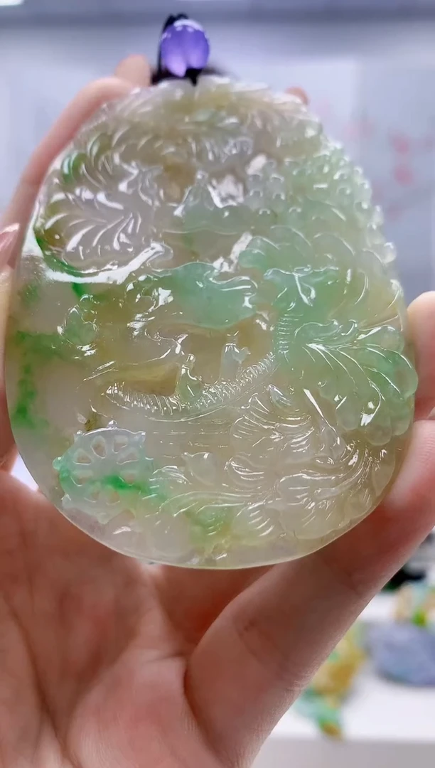 未镶嵌定制翡翠4829jw-毛货挂件82