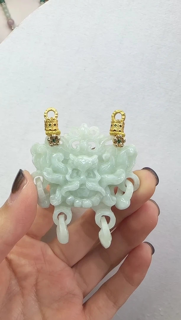 颈饰未镶嵌翡翠国风翡翠